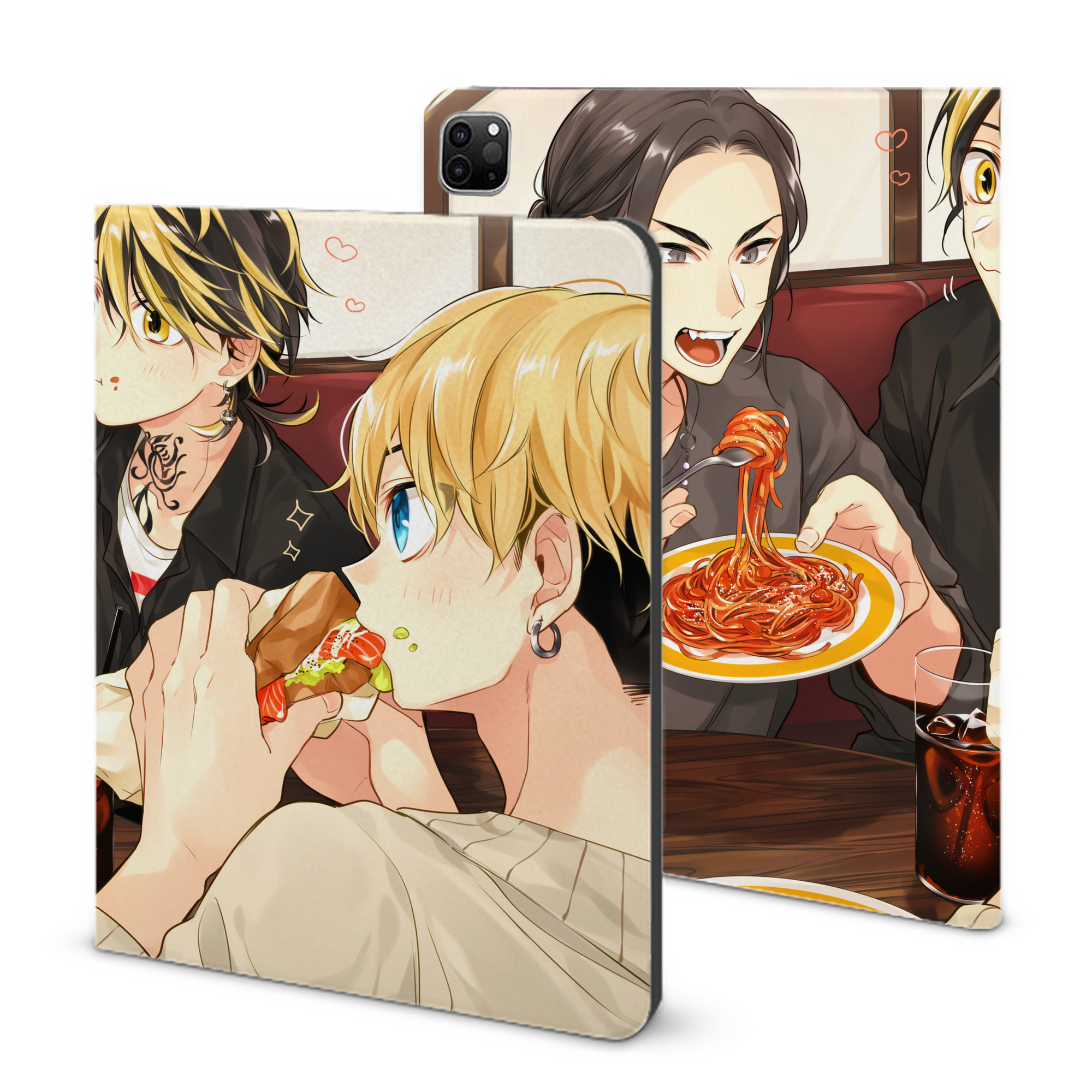 （画像用） 東京リベンジャーズ Tokyo Revengers IPad ケース ブック型 PUレザー TPU 耐衝撃 軽量 薄型 ペン収納なし 全面保護 IPad 各モデル対応
